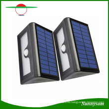 Nuevo 50 LED luces solares impermeable LED jardín exterior patio luz de calle PIR sensor de movimiento panel solar lámpara de pared con batería reemplazable